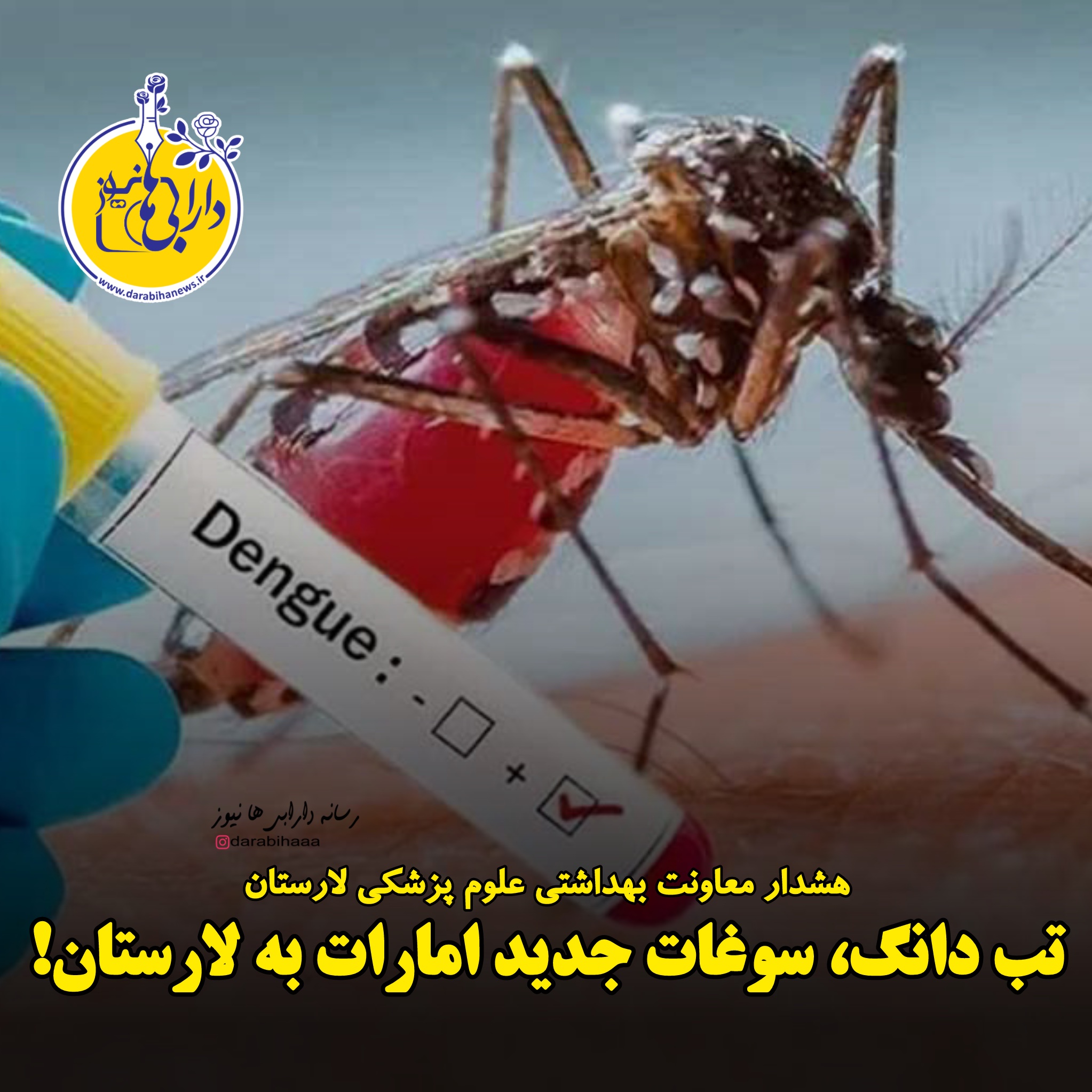 هشدار معاونت بهداشتی علوم پزشکی لارستان: تب دانگ، سوغات جدید امارات به لارستان!